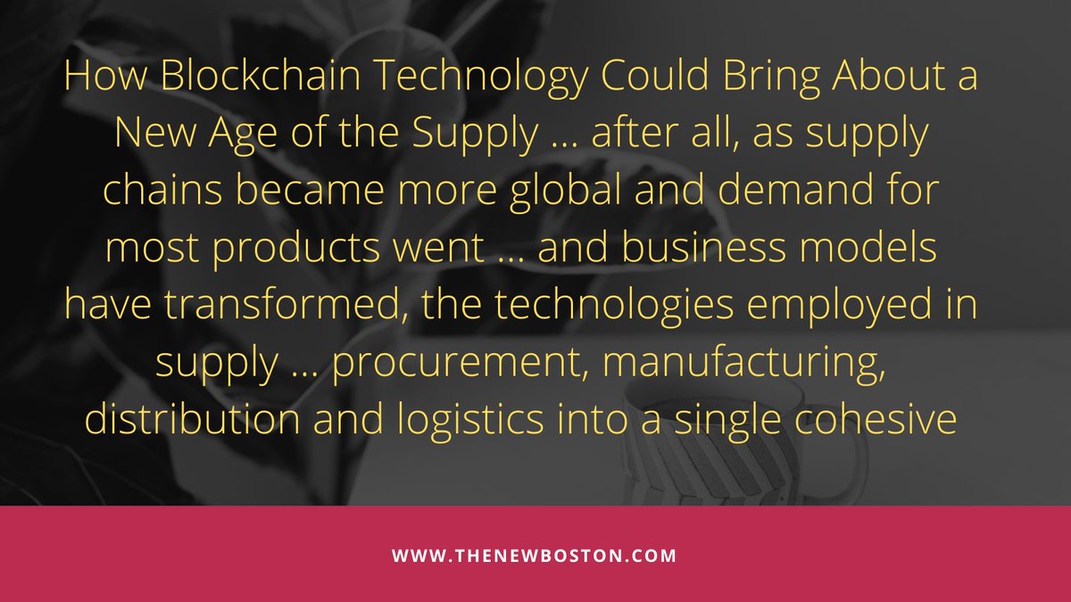 Thenewboston2's tweet image. Blockchain Bring New Age of the Supply Chain Industry.
#blockchainserver #cryptocurrencynews #bitcoinusa #bitcoinmillionaires #bitcoin #bitcoinworld #bitcoinminning #bitcoinminers #blockchain #blockchaintechnology #digitalcurrency #bitcointransactions #cryptocurrency #cryptoworld