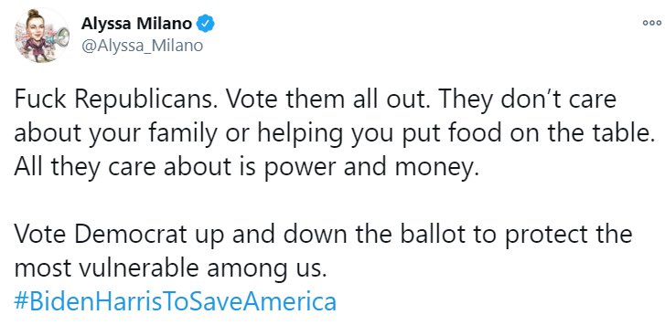 rgstoud's tweet photo. @Alyssa_Milano #ForwardTogether yeah ok.... https://t.co/RcCnkB6M3e