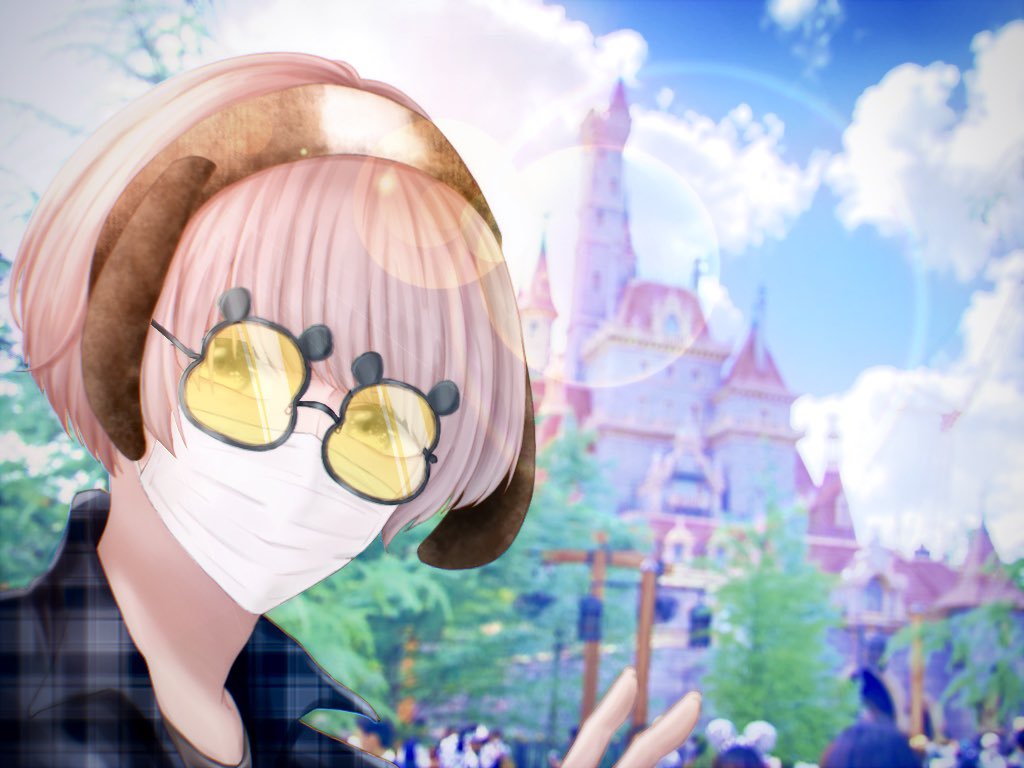 瀬田 ディズニーeveくん楽しそうで可愛かったので 久々に描きました 差分でプーさんサングラスとマスクも Evemaru Oo0eve0oo T Co O3ukvppbei Twitter
