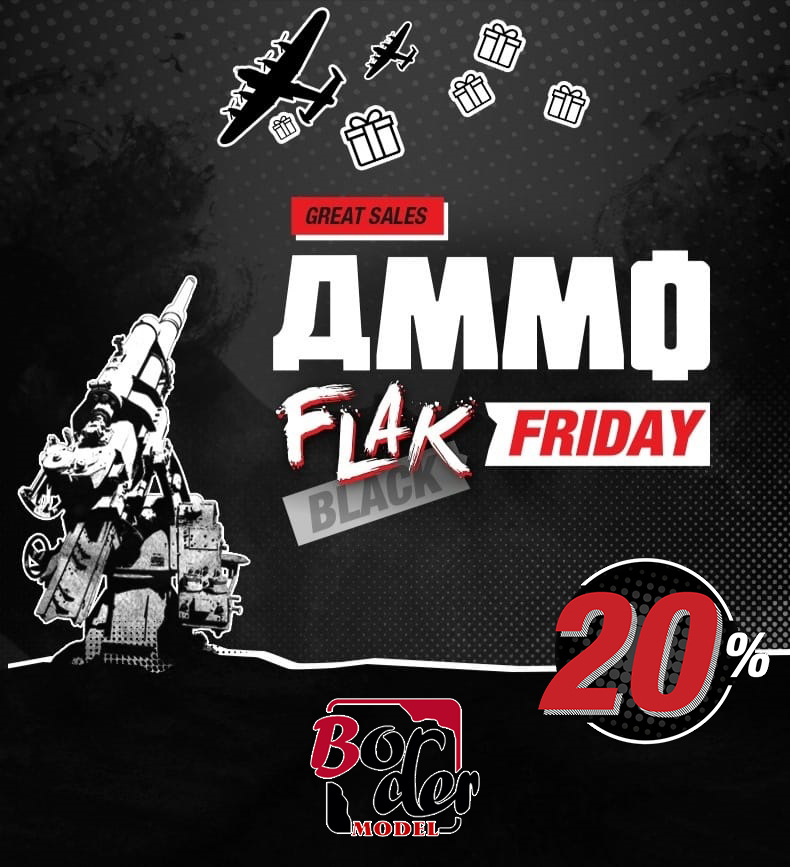 AMMOMIG's tweet photo. Border Model este #FlakFriday de #AMMO con un 20% de descuento. Incluyendo sorprendentes modelos a escala 1/35 de tanques icónicos como el Leopard 2A6, T-34E, y más!
¡RECUERDA QUE ESTAS OFERTAS SON SOLO DURANTE EL FLAK FRIDAY!
Descubre más en: https://t.co/HaOnfaEszJ https://t.co/t4ely8gXM6