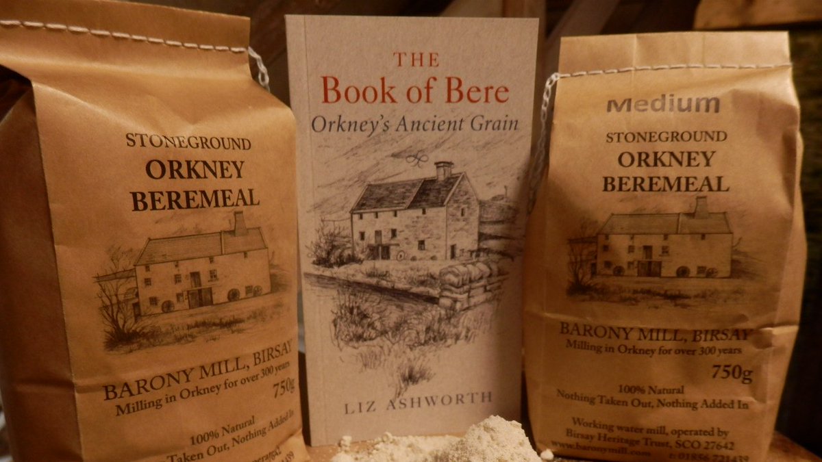 We are offering our customers the chance to buy a special pack containing two 750g bags of beremeal and a copy of  The Book of Bere by Liz Ashworth for the special price of £17.50 (shipping included). This deal is only available on our website:   baronymill.com/product/promot…