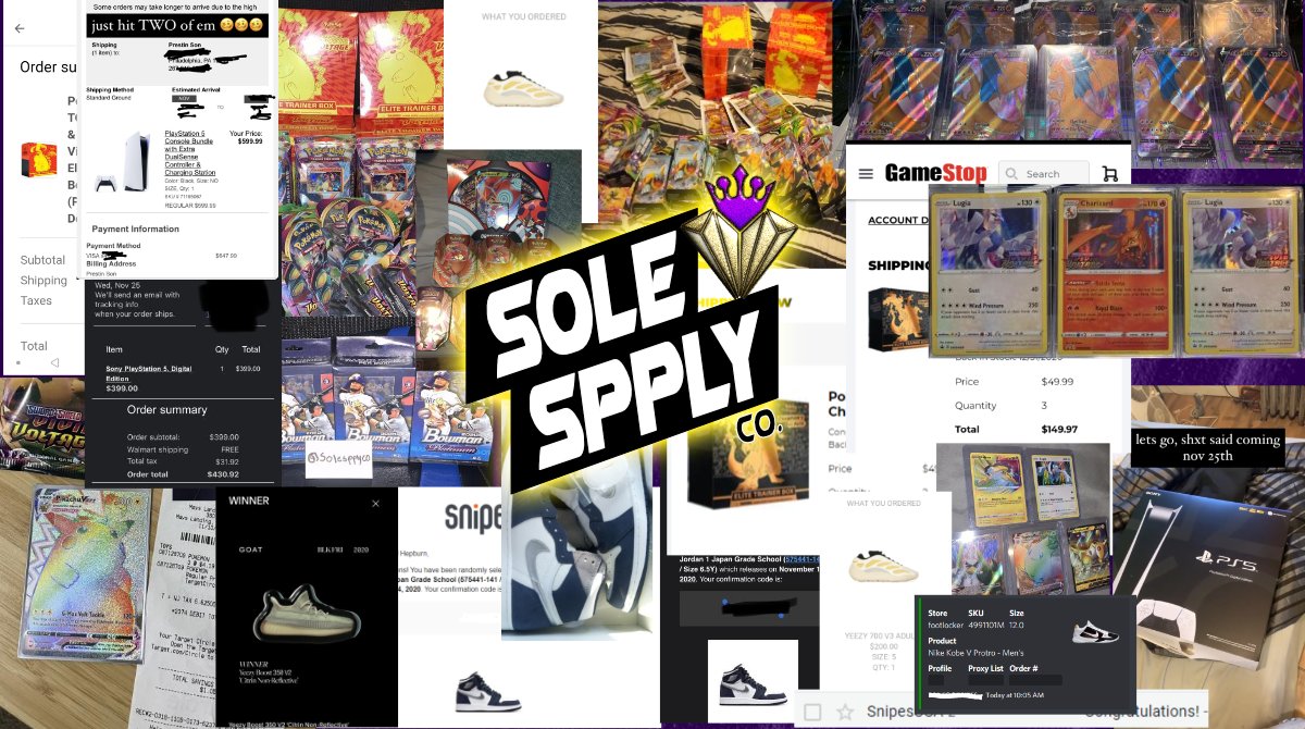 So proud of our team! 

In our first month of Beta, members absolutely FEASTED from the Pokemon VV Release to Snipes raffle hits, and even a handful of PS5's (2 secured through our ACO 🤫 

See for yourself 😉

Anybody want in?