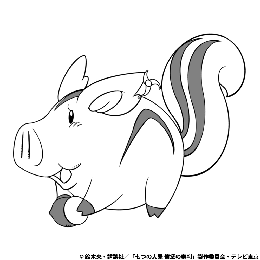 Tvアニメ 劇場版 七つの大罪 きょうのホーク いろいろなホークをイラストでお届け 今回は リス なホークです 七つの大罪 シリーズ配信中 T Co Ylfcibo6mb