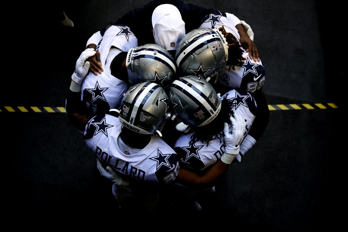 The Cowboys are wearing an “MP” sticker on their helmets to honor their late strength and conditioning coach Markus Paul, who died this week at aged 54.