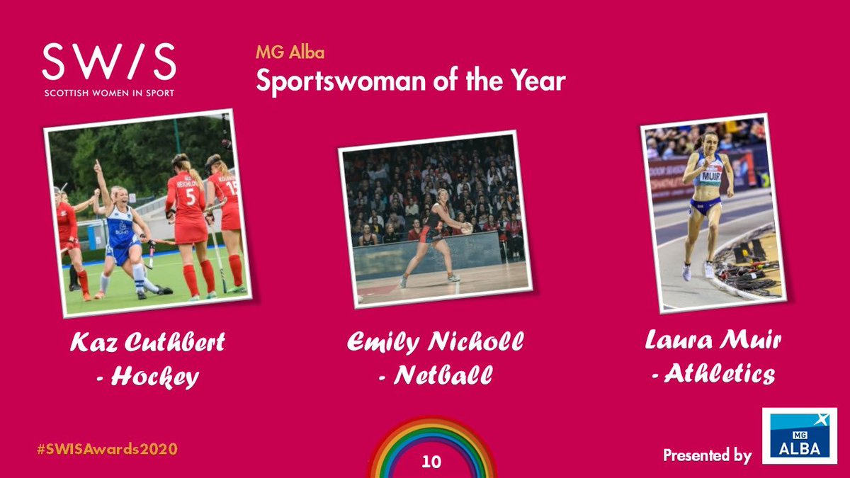 ScotWomenSport's tweet photo. Congratulations to all of the winners and finalists at tonightโs #SWISAwards2020 https://t.co/Bc3z8cBQEl