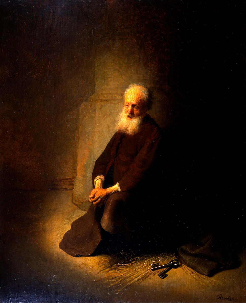 St. Peter in Prison, 1631 #rembrandt #baroque