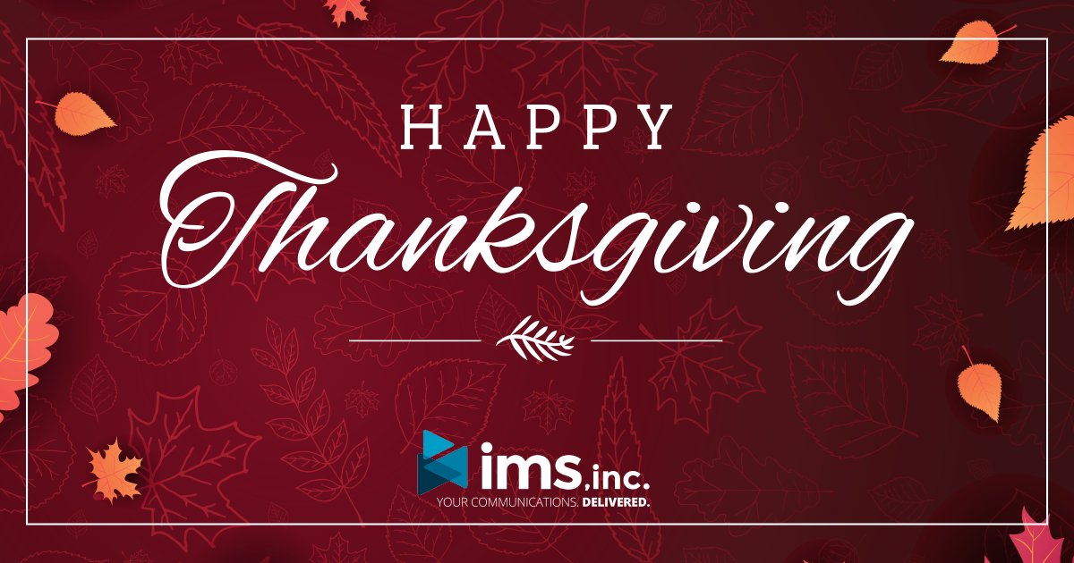 Happy Thanksgiving! -IMS