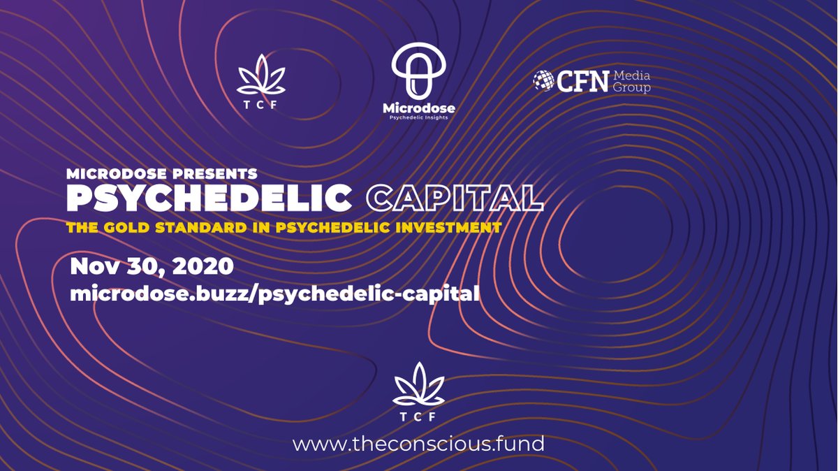 Psychedelic Capital is the gold standard  #psychedelic due diligence conference. Hear from top companies in the space & learn about the newest, most exciting opportunities.Register to attend the last  #PsyCap event of 2020 FREE here https://buff.ly/2I8wQyA [Recordings available]