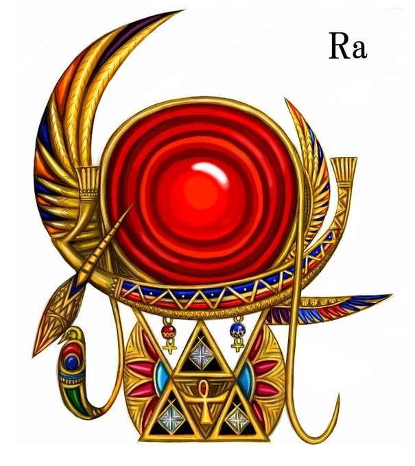 宝飾品コレクション ラー神 太陽の船 マヘス神 稲妻 アメン神 マジックボッ スミスge隠れ穴水族館のイラスト