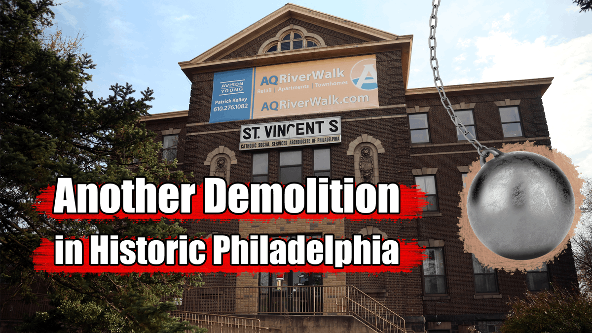 KingsHighwayDoc's tweet photo. St  Vincents Orphan Asylum to be demolished https://t.co/kz4umJg5c2 via @YouTube #Philly #History @NETimesOfficial @PhillyInquirer @TrangDoCBS3 https://t.co/GDkrOvEVfS