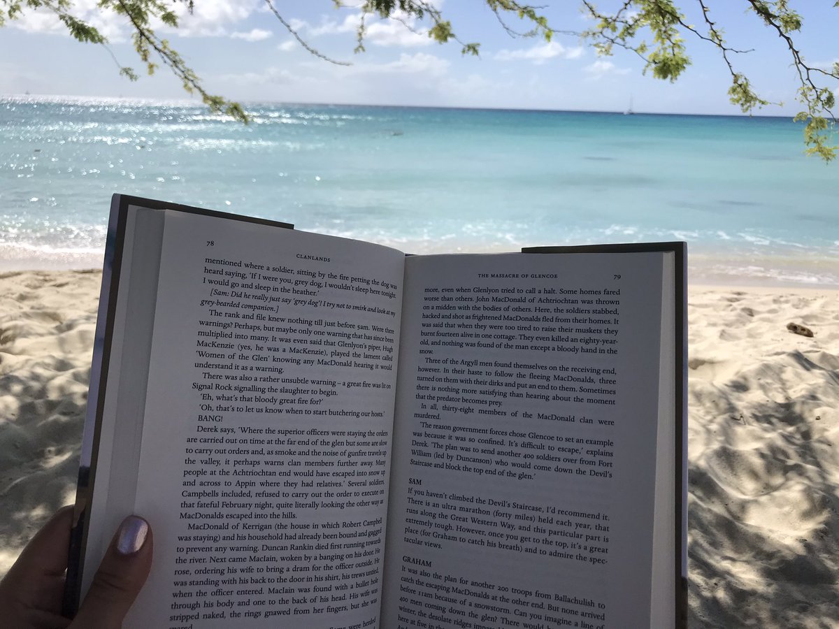 asg11412's tweet photo. Can’t ask for a better location for a relaxing read 😌 @SamHeughan @grahammctavish https://t.co/NiZvF7ZzKC