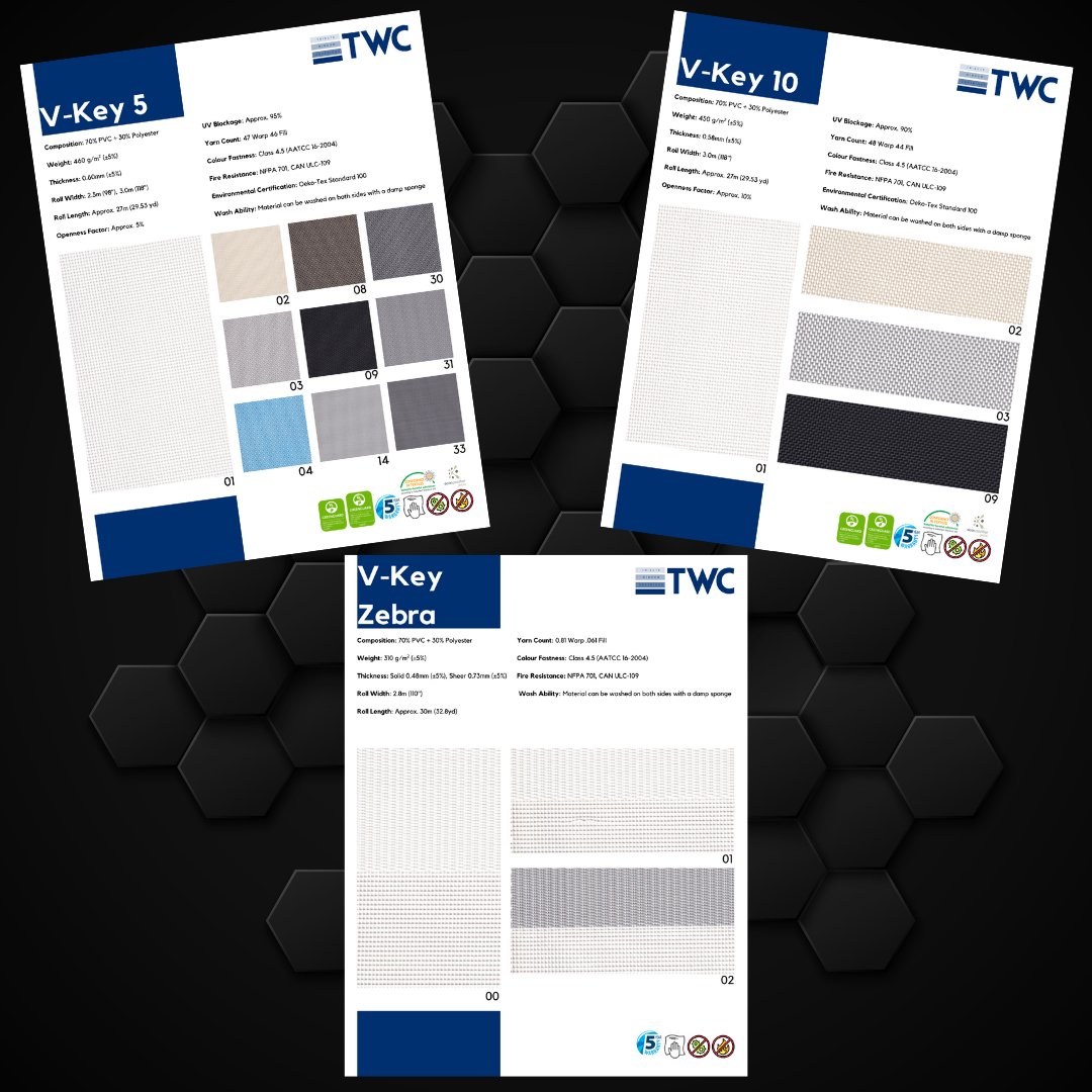 WindowTribute's tweet image. New V-Key fabric collection, now with 10% openness and Zebra options.
#mytwc #togetherwecan #highquality #materials #screen #fabric #ideasforyourspace #windowtreatments #rollershades #rollerblinds #shades #windowcoverings