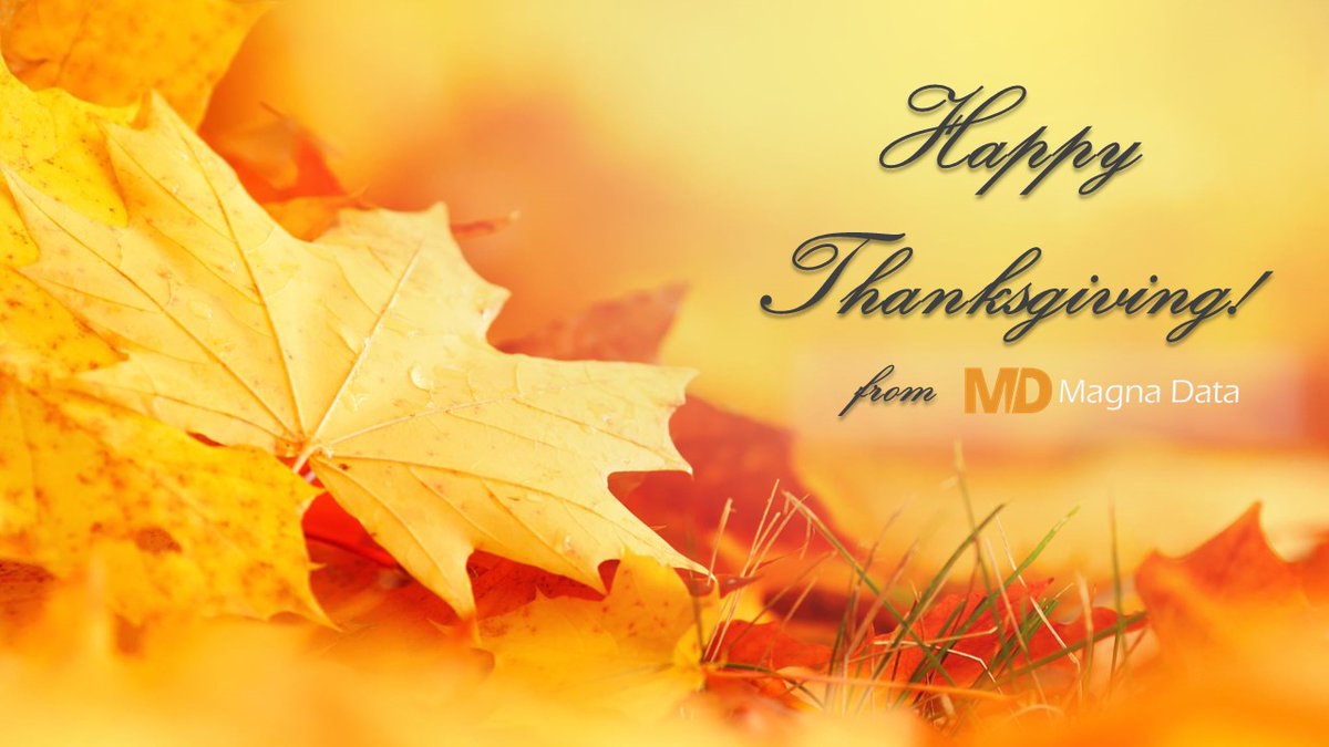 magnadatainc's tweet photo. Wishing you and loved ones a Happy Thanksgiving!

#happythanksgiving #thankful #thanksgiving https://t.co/6Z9mJcYlAa