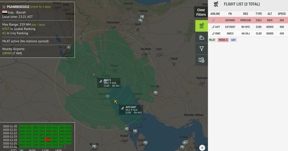 no_itsmyturn's tweet photo. #ItAF 🇮🇹 C-130J | #MM62196 | 33FFE0
#IAF4665
Pinging over Iraq 🇮🇶 
#OpInherentResolve 
2135Z https://t.co/PxBZ0w8rwz