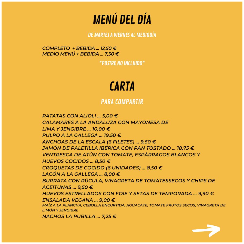 LPubilla's tweet photo. ¡Ya podéis hacer vuestro pedido #takeaway de #martes a #domingo al #mediodia !🤩

Haz tu pedido llamando al 93 371 99 03📲

El pedido deberá realizarse antes de las 13:00 https://t.co/B55bLZZT8w