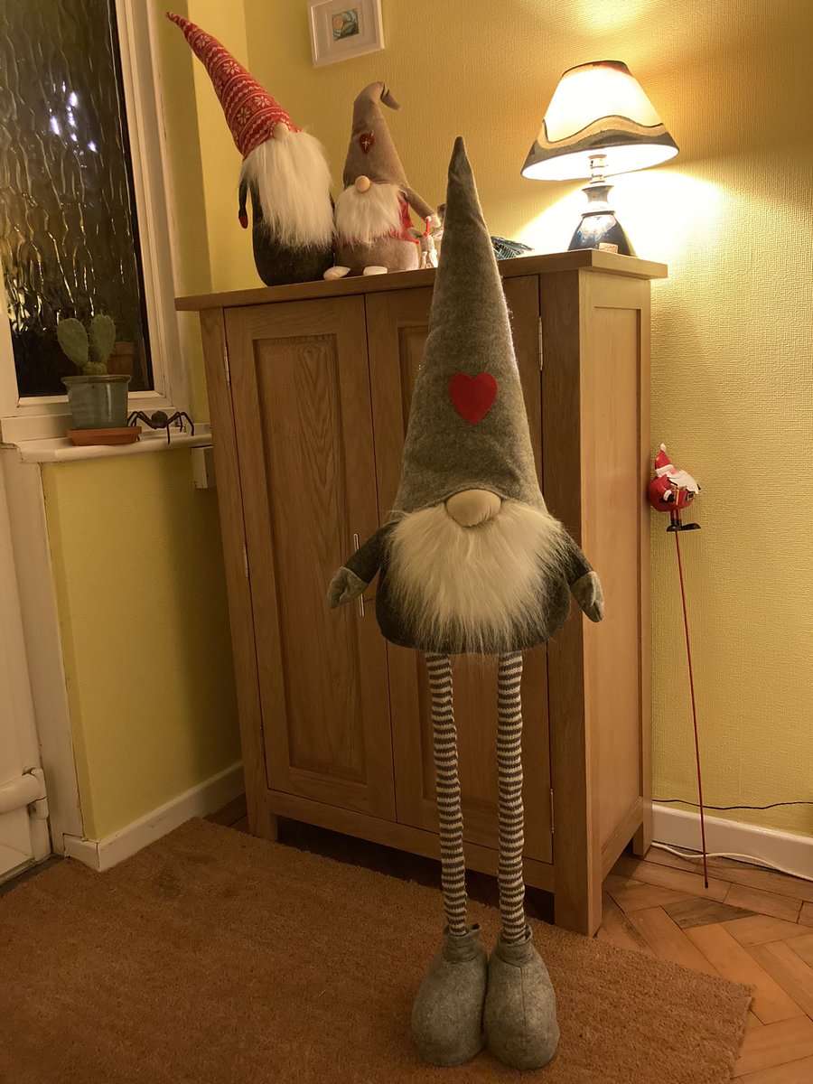 TyraThePooch's tweet photo. So, Tony the gonk has now joined Gary &amp; Martin. We have to keep them apart a bit because they don’t get on like they used to. Hopefully Steve &amp; John will be joining them next week. @hallsofllandaff can you guess the band? https://t.co/QFPZILtUMf