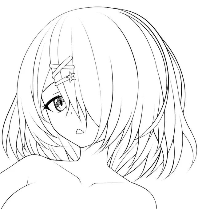 定期的に髪を細かく描きたくなる 