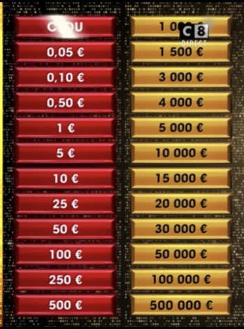NMalaboeuf's tweet photo. En novembre 2020 sur @C8TV, la somme maximale monte à 500 000 euros (+ 5 000€ par jour pour la meilleure boite depuis le lancement de la saison 2) comme lors de la version TF1 ! #AOAL https://t.co/rJ7sVpKtOK