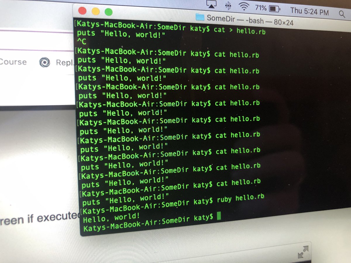 katydundasday's tweet image. Ahahah, and a quick follow up!! #ruby #codingnoob