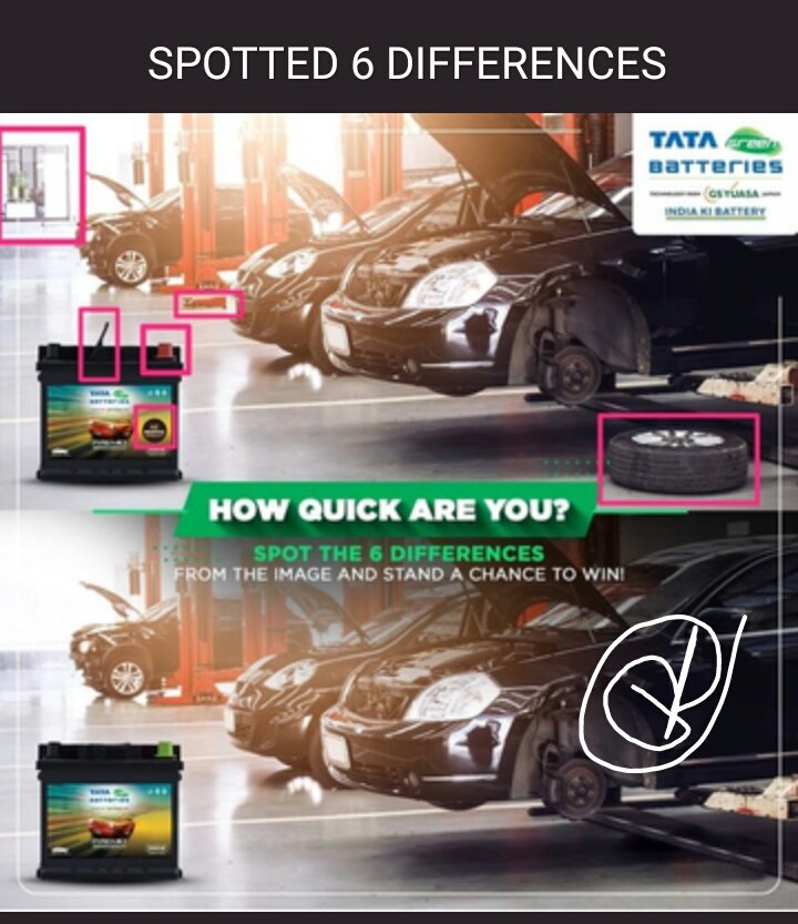 i_paritosh's tweet photo. @Tatagreenbatery 1) Red Jack is missing
2) Glass window is missing
3) Battery cap colour is different
4) Battery handle is missing
5) Tyre is missing
6) Battery warranty logo missing
#SpotToWin
@Tatagreenbatery
@kalpeshrana111 
@godsowntalk 
@blessedkamal 
@rdsoprince 
@Smiley_Bharati https://t.co/ylU8sZ2UV2