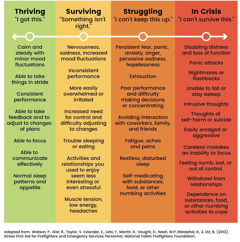 Where are you on this mental chart...?

I'm between Thriving and Surviving 😐