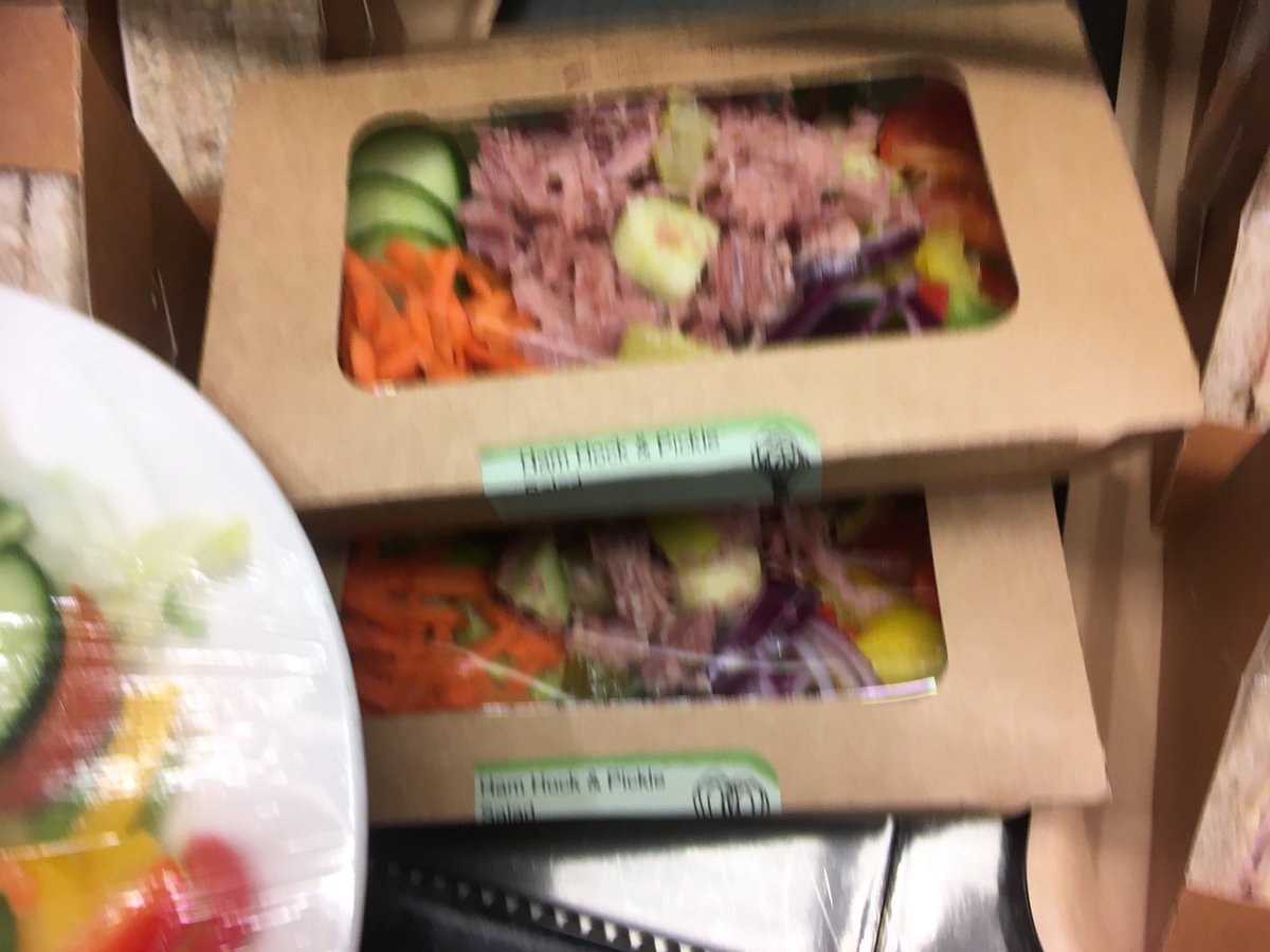 Scrumptious Salads from our Lindsey again today ⁦@HullCollegiate⁩ ⁦<a href="/ChartwellsInd/">Chartwells Independent</a>⁩