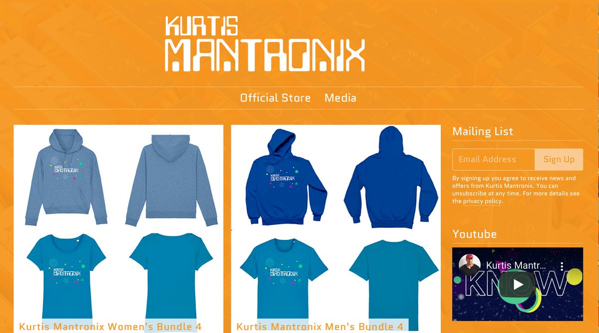 Today we launch the official Kurtis Mantronix Store - Head over and check out our official Merch - kurtismantronix.lnk.to/store