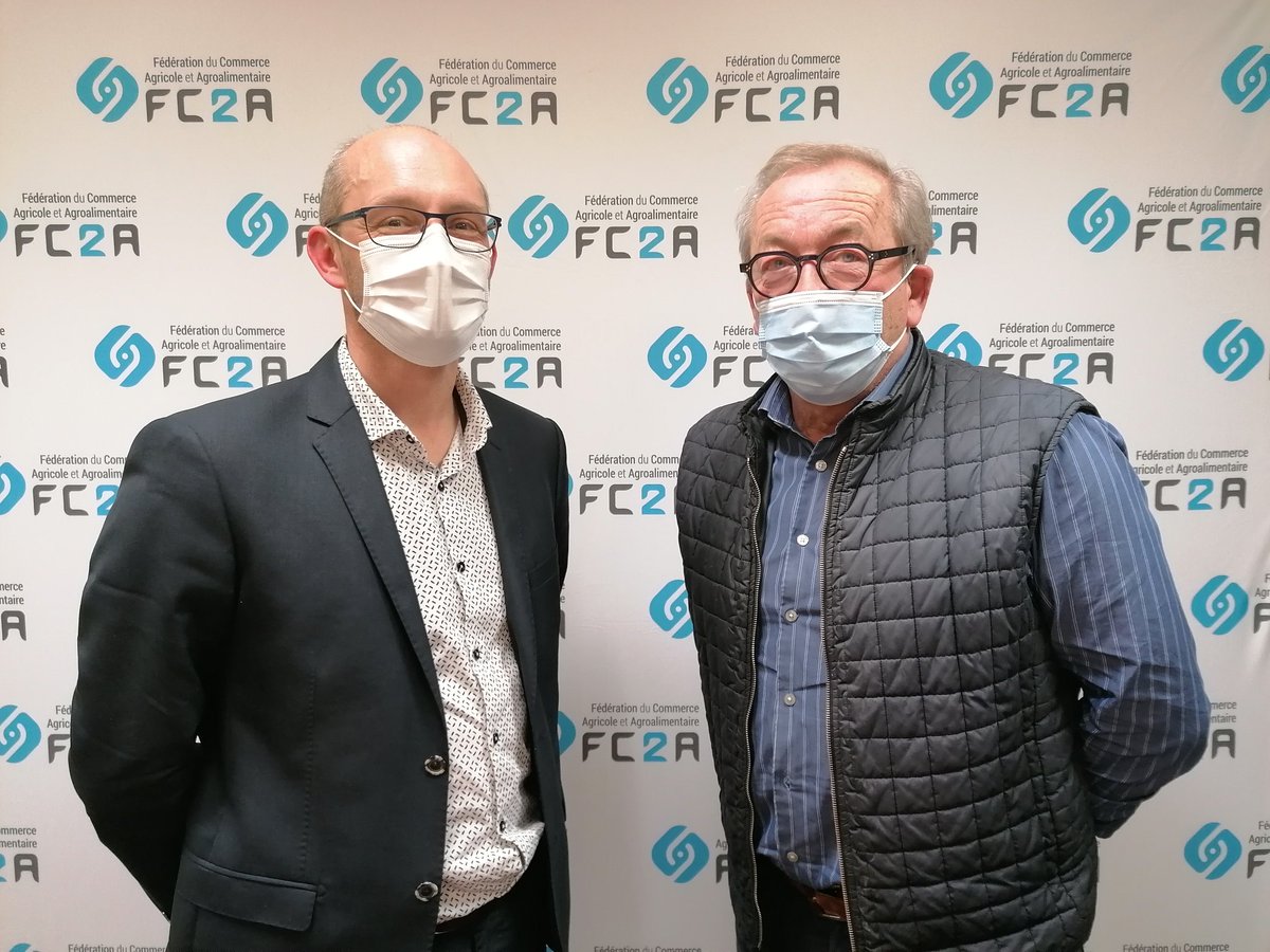 Antoine PISSIER, vice-président de la Fc2a et Gérard POYER, président de la Fc2a, vous attendent demain à 10h pour le premier #colloquefc2a en ligne sur le #greendeal #agriculture