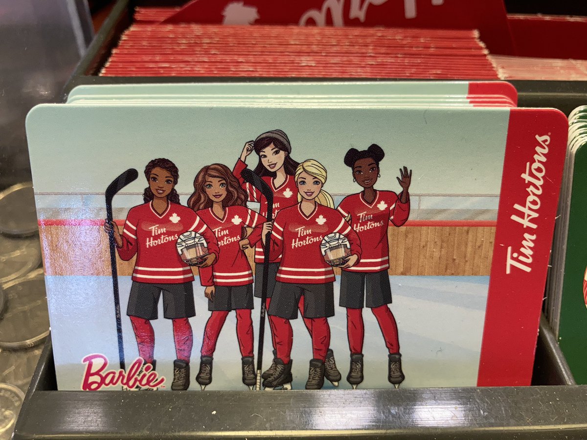 Way to go <a href="/TimHortons/">Tim Hortons</a> for being culturally aware with <a href="/Mattel/">MATTEL</a>  <a href="/Barbie/">Barbie</a> gift cards!