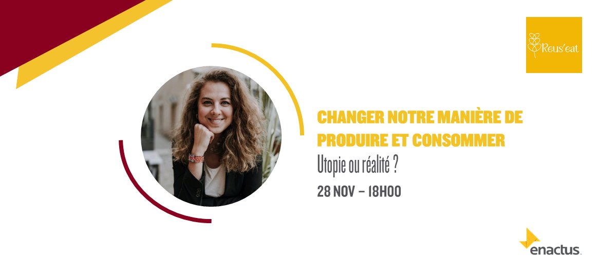 EnactusFrance's tweet photo. On jette 1 milliard de #pailles en plastique par jour sur la planète.. Et on ne parle pas des couverts en plastique. Ah si, parlons-en ! Marie Nagy, co-fondatrice de Reus'eat partage sa solutions et comment elle est passer à l'action #Reuseat ! RDV ici : https://t.co/yccfKnwehR https://t.co/9N2EzaHbyy