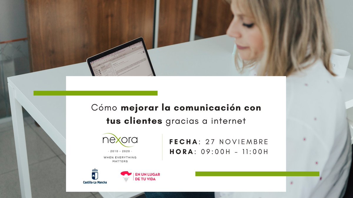 NexoraSolutions's tweet photo. Te esperamos mañana de 9:00h a 11:00h en el próximo webinar gratuito de @EconomiaCLM, donde nuestro CEO, @aFernandezPro, nos dirá como  𝗳𝗶𝗱𝗲𝗹𝗶𝘇𝗮𝗿 𝗮 𝗻𝘂𝗲𝘀𝘁𝗿𝗼𝘀 𝗰𝗹𝗶𝗲𝗻𝘁𝗲𝘀 𝗴𝗿𝗮𝗰𝗶𝗮𝘀 𝗮 𝗶𝗻𝘁𝗲𝗿𝗻𝗲t.  📈✅

¡No te lo pierdas! https://t.co/MW9zV8kA7g https://t.co/UYBTAUrQN3