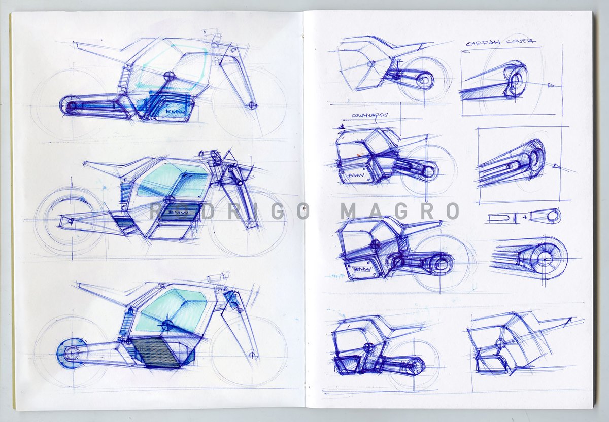 So, searching for a new futuristic electric feel I start  #sketching...