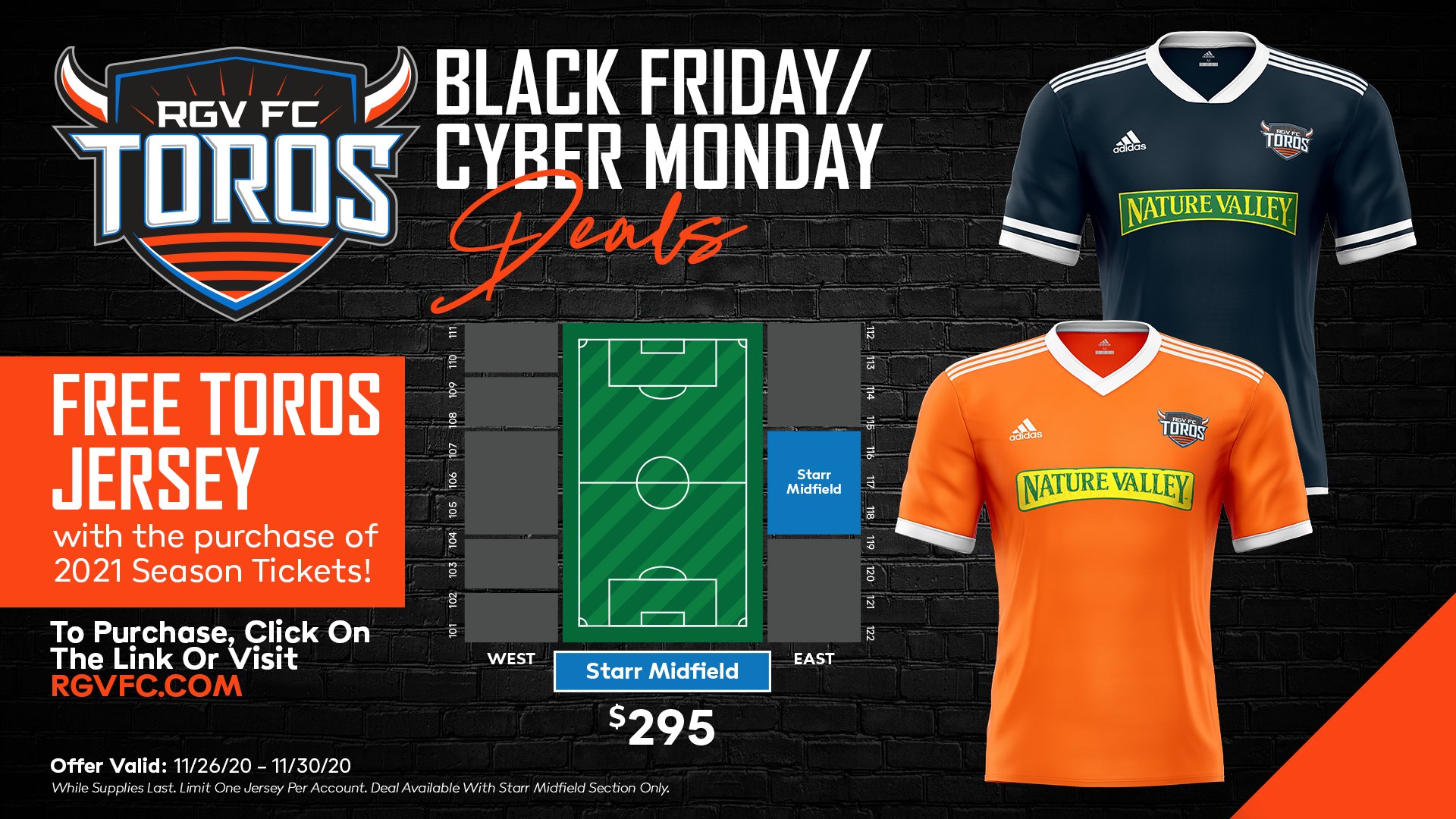 Grande Valley FC on Twitter: "The deals start NOW with RGV FC! Don't miss out on the Season of Saving with our limited-time offers! You want to miss out!