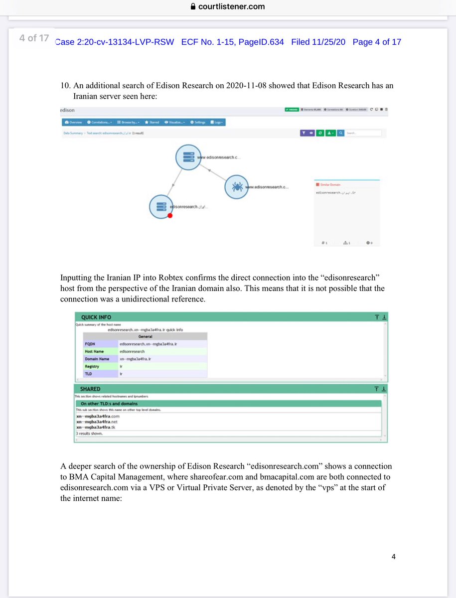 Michigan Filing: Exhibit 105

Countries/Groups Involved in US Election 2020 Access/Manipulation

Belgrade, Serbia
Iran (address tied to Netherlands server)
China
Canada

HSBC Bank Canada
BMA Capital Management
DVSCORP (Chinese Domain)
Indivisible (formerly ACORN)

@SidneyPowell1