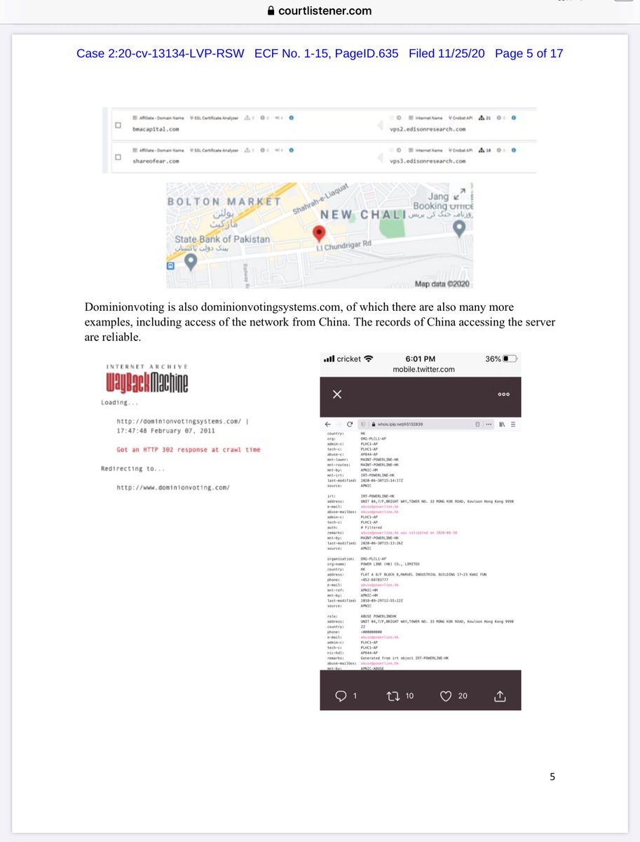 Michigan Filing: Exhibit 105  https://www.courtlistener.com/recap/gov.uscourts.mied.350905/gov.uscourts.mied.350905.1.15.pdf