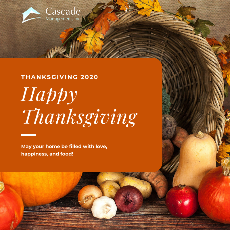 CascadePM's tweet photo. From our @CascadePM family to yours, Happy #Thanksgiving! We would like to wish everyone a safe, healthy and happy day. #grateful 🦃🍁 https://t.co/fa9fAcI6hr