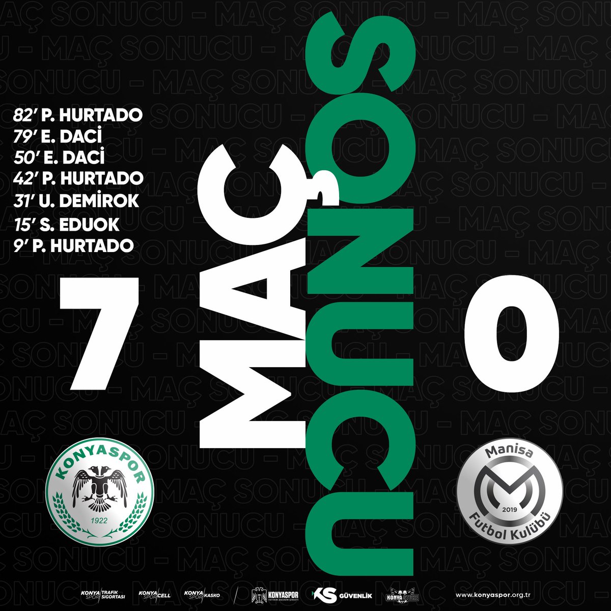 İttifak Holding Konyaspor'umuz, Ziraat Türkiye Kupası 5️⃣. Turunda ! 💪

Daha yükseğe #AnadoluKartalı