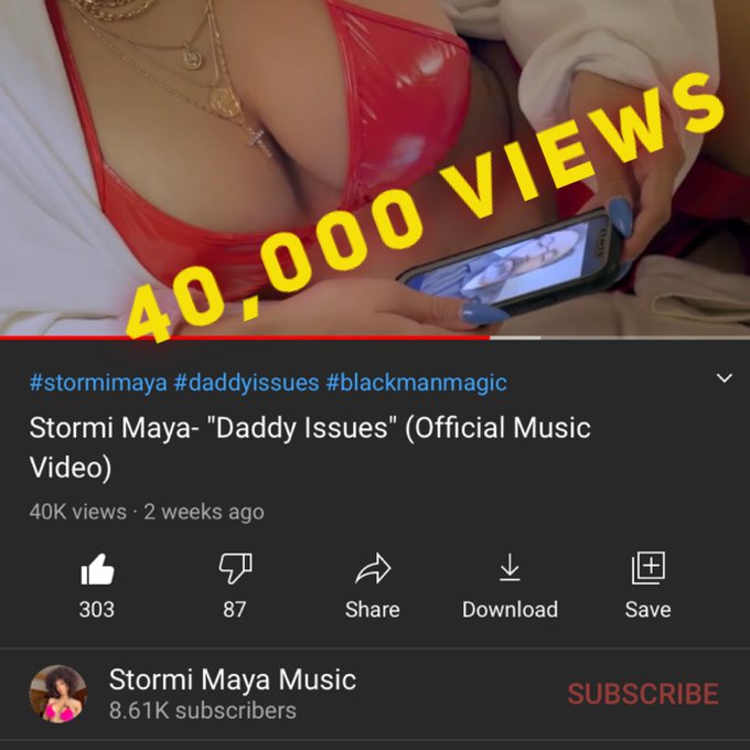 We Hit 40,000 Views!!! Thanks Storm Chasers🥰🥰🥰❤️ #stormimaya #daddy #daddysgirl😘 #daddyissues #music