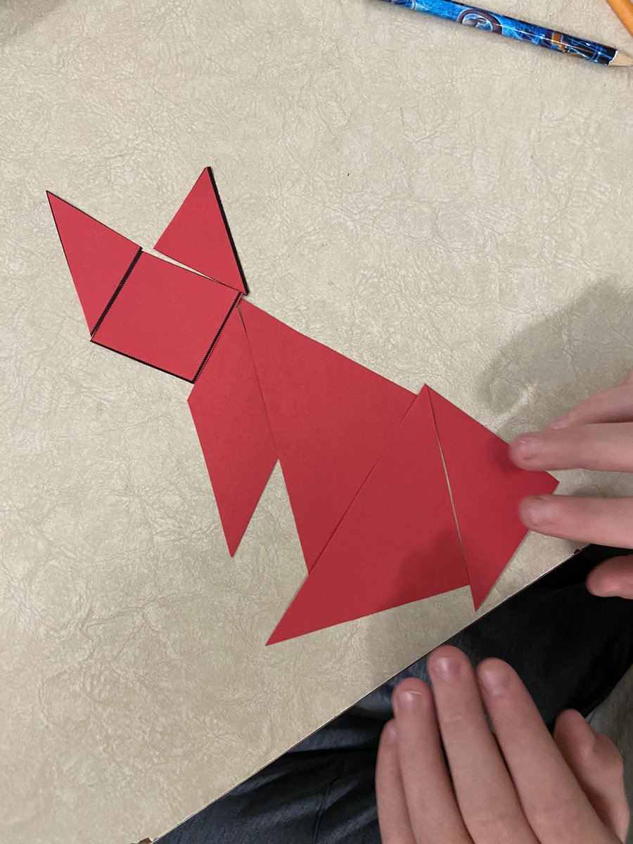 s_nods's tweet photo. Grade 6/7 Ss continuing to learn #2Dgeometry with #tangrams #triangles #shapes #angles #mathisfun #mathiseverywhere @npsc_schools #npscdsb #stgregoryschoolpowassan https://t.co/MkF36mmxdb