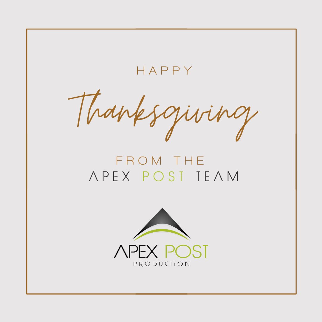 ApexPost's tweet image. Happy Thanksgiving From the @ApexPost Team!