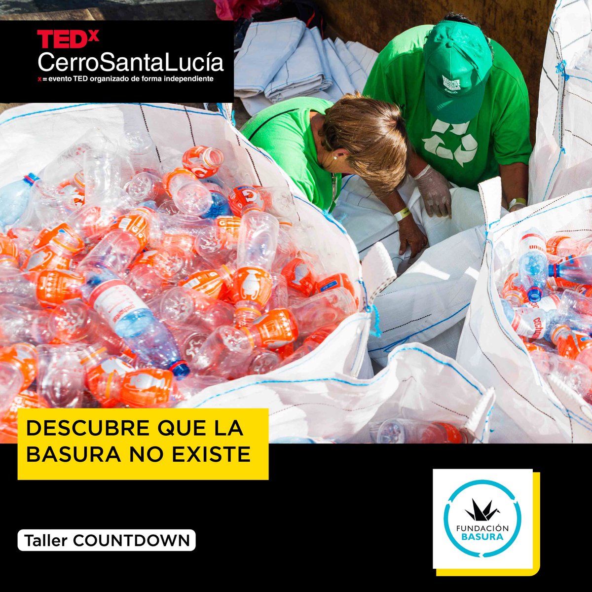 TEDxCSL's tweet photo. [TALLER] ¿Sabías que la gran mayoría de los residuos se pueden reciclar? ♻️

Esto aprenderemos en el taller "Descubre que La Basura NO existe" realizado por Macarena Guajardo de @fundacionbasura 

¡Inscríbete! 👉🏻  https://t.co/aEK9zLdfQw https://t.co/mGCyav93LT