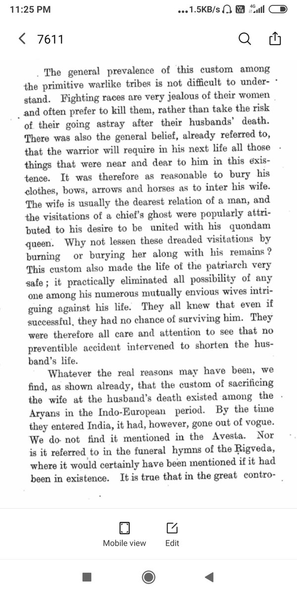 Now we come on to the most controversial part of the ancient Indian practices : Sati. To begin with, there's no indication that Sati was a practice in ancient India and there's a fraudulent translation to propagate the myth.