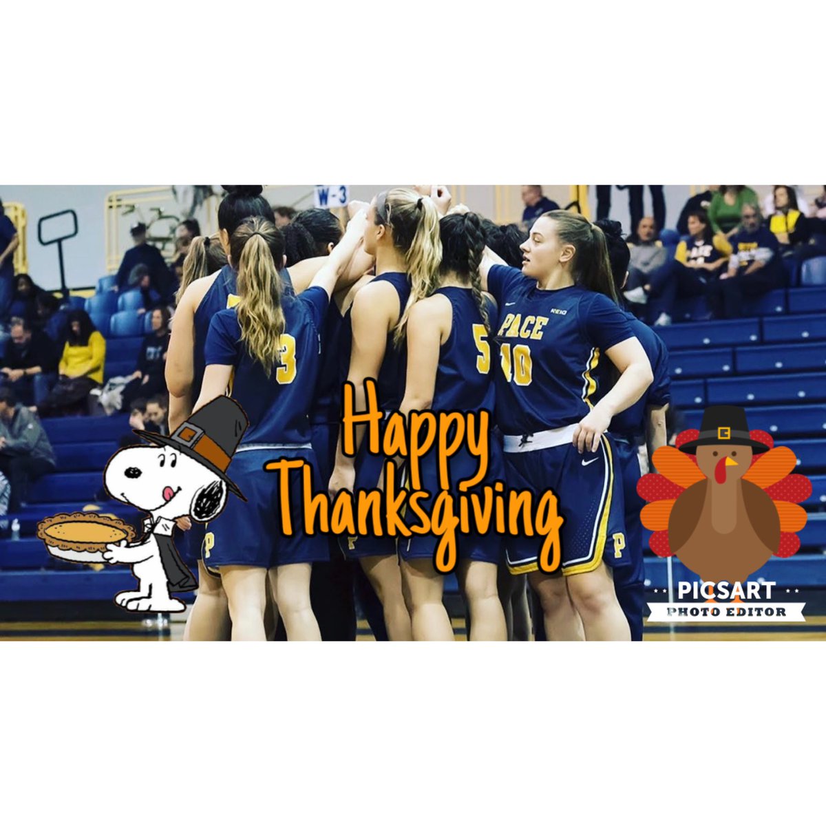 PaceWBB's tweet photo. Happy Thanksgiving! ๐ฆ๐๐ฝ #pacewbb #grateful #pacefamily https://t.co/ZLcRMYptlo