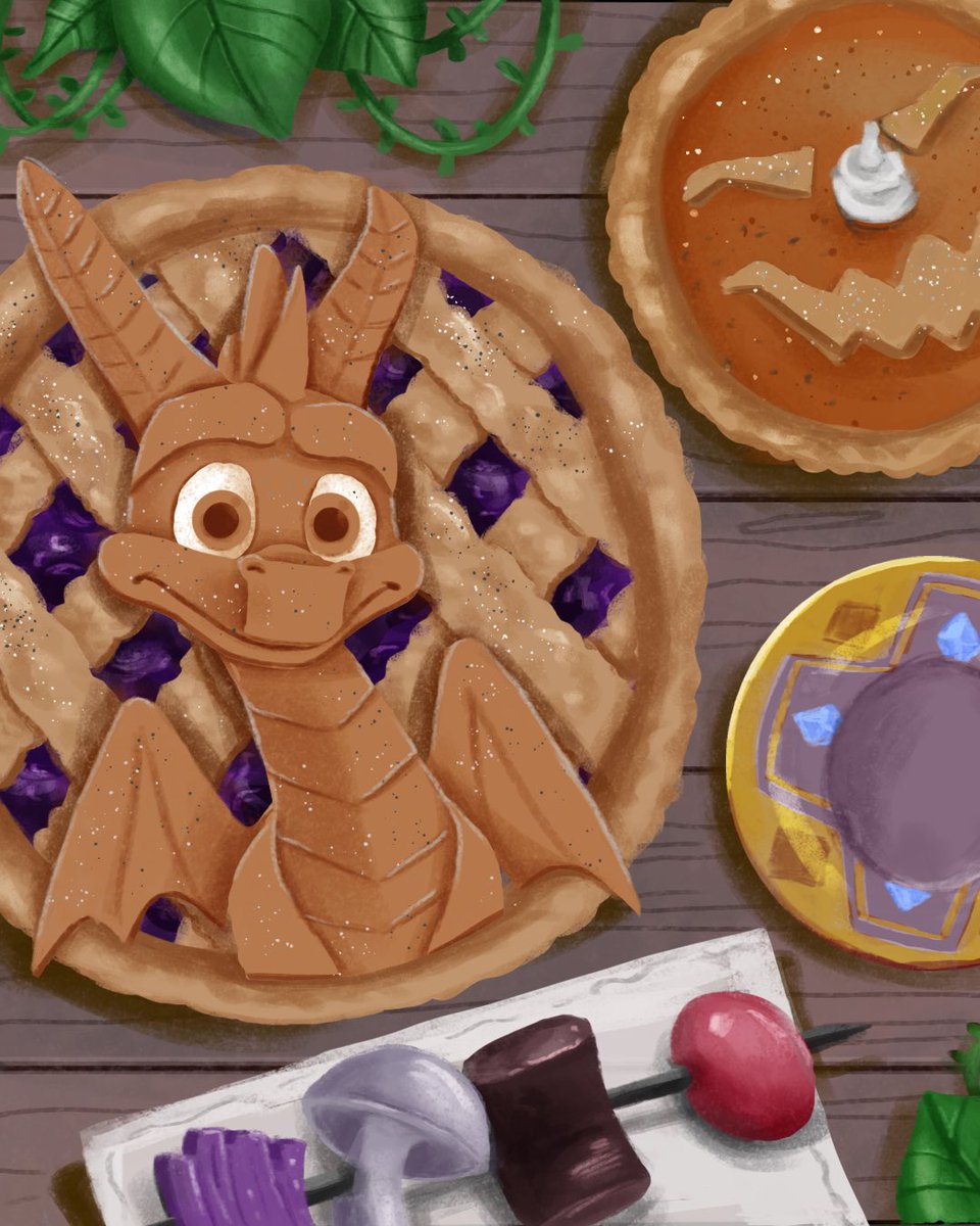 SpyroTheDragon's tweet image. Did someone say pie!? 😋
