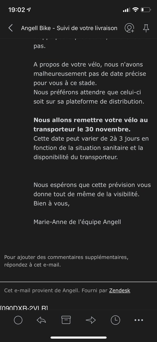GuibertJulien's tweet photo. Alors 1/ je me prénomme julien 
2/ je veux mon velo demain ou samedi max comme dit dans mon message précédent.  Faut se bouger ⁦⁦⁦@AngellBike⁩ . ⁦@julestrecco⁩ et ⁦@marcsimoncini⁩ vous en pensez quoi? https://t.co/3rjeIG2LGX