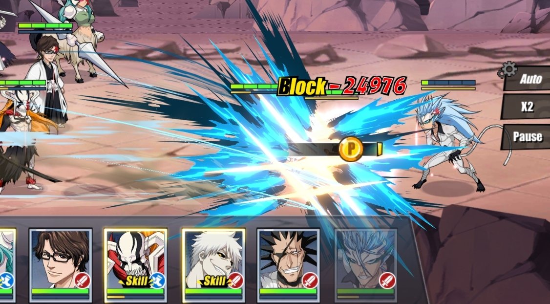 CklFlo's tweet photo. @BleachImmortal This is not true with the Hankisosai's Yoruichi. A 100% critical by Grimmjow's mastery skill is block by her. https://t.co/WT4GnaHXD7