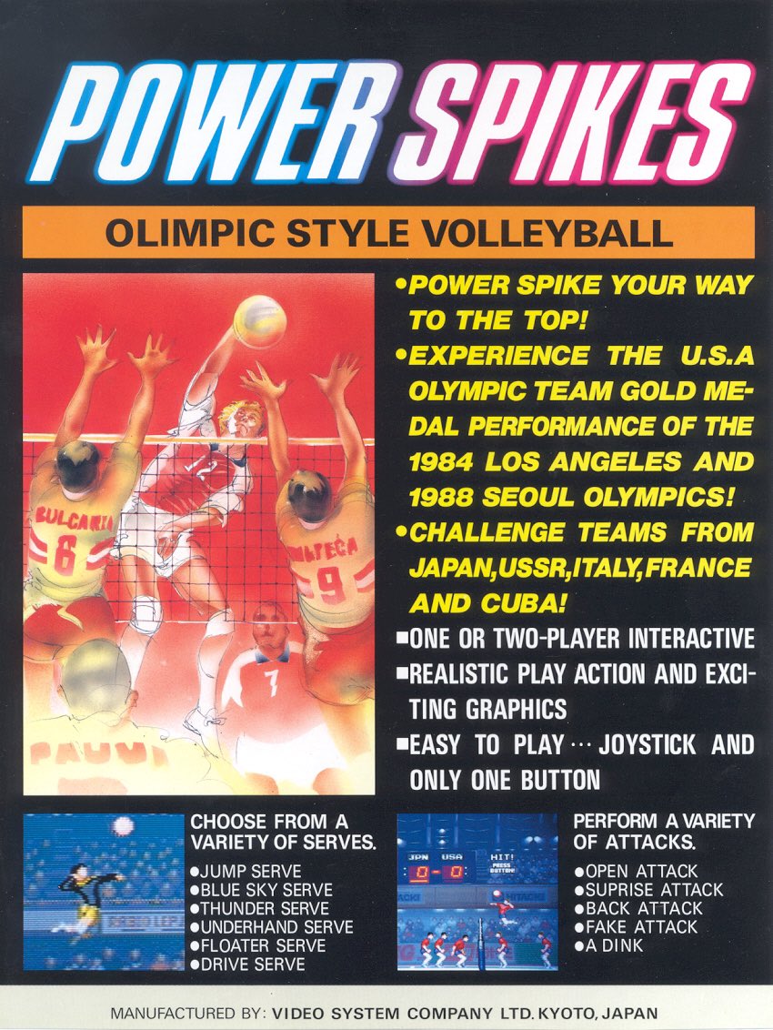 SirArturo3's tweet photo. Este #PowerSpikes a simple vista no tenia nada, ademas era de volleyball, un deporte no muy seguido en nuestro pais... aun asi siempre conseguia rascarme alguna moneda!
#retrogames #retrogaming #pixelart #pixelperfect #videojuegos #videogames #arcade https://t.co/PA2LN9AAsW