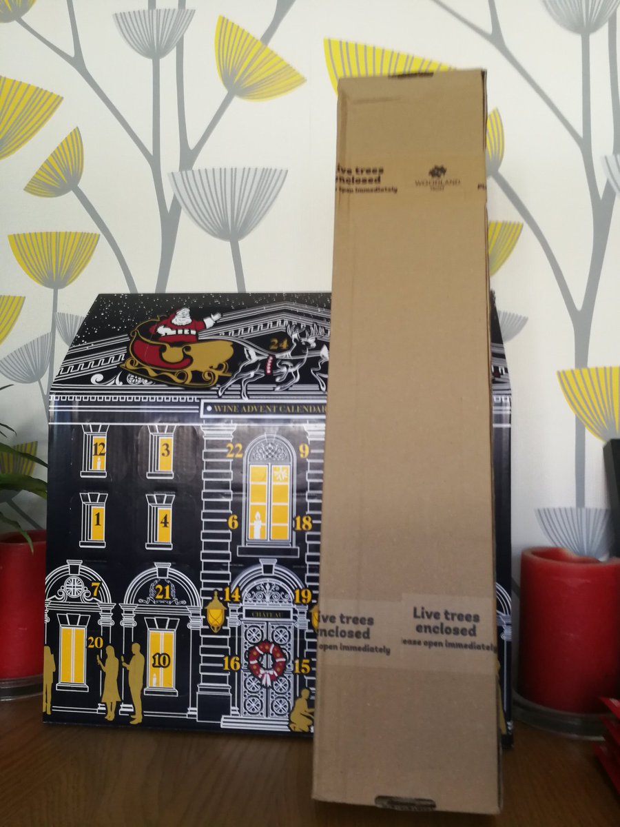 Flurry of excitement chez coqdepois today. My <a href="/laithwaites/">Laithwaites</a> wine advent calendar &amp; @WoodlandTrust #BigClimateFightback spindle tree both arrived. Let planting &amp; boozing (responsibly) commence!