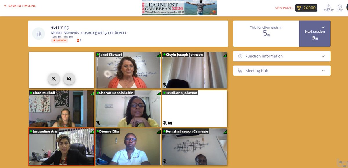 LearnfestCarib's tweet photo. eLearning mentorship moments with Janet Stewart! #ELEVAT2020 #LFC2020 https://t.co/6rQDIqAn1S