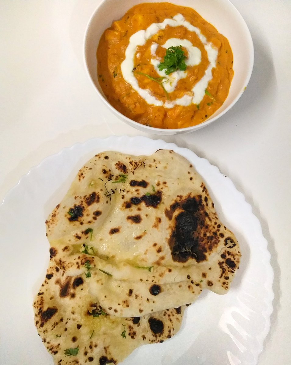 harshimau's tweet photo. Best paneer butter masala recipe ever. Thank you chef @ranveerbrar 
Every one loved it😃😋
#garlicbutternaan #paneerbuttermasala https://t.co/b84QTm9wSw